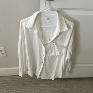 BKE Casual White Button Down Shirt